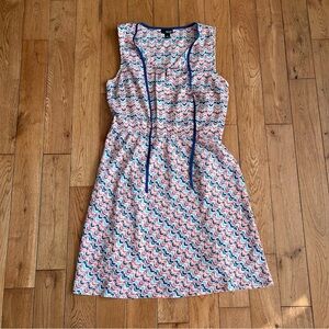 a.n.a Pink and Blue Sundress Sleeveless Scoop Neck